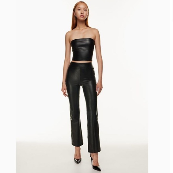 Aritzia TEN by Babaton Faux Leather Tube Top - Picture 2 of 9